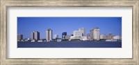 Framed Buildings at the waterfront, Mississippi River, New Orleans, Louisiana