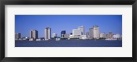 Framed Buildings at the waterfront, Mississippi River, New Orleans, Louisiana