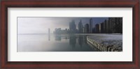 Framed Buildings at the waterfront, Lake Michigan, Navy Pier, Michigan, Chicago, Cook County, Illinois, USA