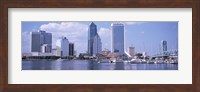 Framed Skyscrapers at the waterfront, Main Street Bridge, St. John's River, Jacksonville, Florida, USA