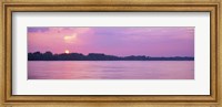 Framed Sunset Mississippi River Memphis TN USA