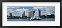 Framed Buildings at the waterfront, Lake Eola, Orlando, Florida, USA