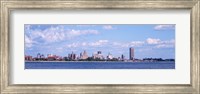 Framed Buildings at the waterfront, Buffalo, Niagara River, New York State