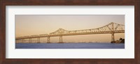 Framed Low angle view of a bridge, Bay Bridge, California, USA