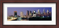 Framed City Lights of Philadelphia