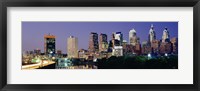 Framed City Lights of Philadelphia