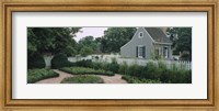 Framed Building in a garden, Williamsburg, Virginia, USA