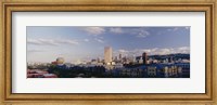 Framed High angle view of buildings in a city, Portland, Oregon, USA