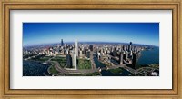 Framed Aerial view of Chicago IL