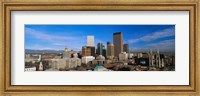 Framed Skyline View of Denver Colorado in the Day