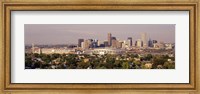 Framed Daytime Photo of the Denver Colorado Skyline