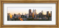 Framed Philadelphia in the Sun, Panoramic View