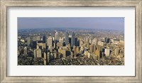 Framed Aerial view of skyscrapers in a city, Philadelphia, Pennsylvania, USA