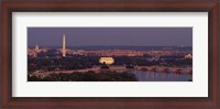 Framed USA, Washington DC, aerial, night