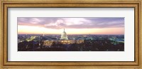 Framed Twilight, Capitol Building, Washington DC, District Of Columbia, USA