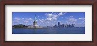 Framed Statue of Liberty and Twin Towers