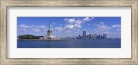 Framed Statue of Liberty and Twin Towers