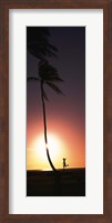 Framed Runner on Magic Island, Hawaii (vertical)