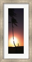 Framed Runner on Magic Island, Hawaii (vertical)