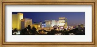 Framed Las Vegas at dusk, Nevada