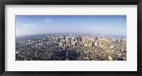 Framed Bird's eye view of a city, Philadelphia, Pennsylvania