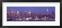 Framed Dusk, West Side, NYC, New York City, US