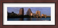 Framed Bridge over a river, Congress Avenue Bridge, Austin, Texas, USA