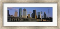 Framed Low Angle View Of Buildings, Houston, Texas, USA