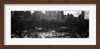Framed Wollman Rink Ice Skating, Central Park, NYC, New York City, New York State, USA