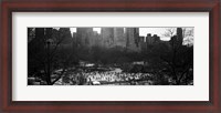 Framed Wollman Rink Ice Skating, Central Park, NYC, New York City, New York State, USA
