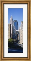 Framed Low angle view of Manhattan skyscrapers, New York City