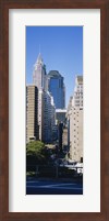 Framed Low angle view of Manhattan skyscrapers, New York City