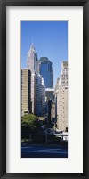 Framed Low angle view of Manhattan skyscrapers, New York City