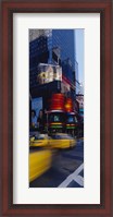 Framed Traffic on a street, Times Square, Manhattan, New York City, New York State, USA