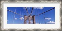 Framed Brooklyn Bridge Cables and Tower, New York City