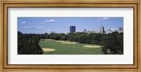 Framed High angle view of the Great Lawn, Central Park, Manhattan, New York City, New York State, USA
