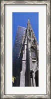 Framed Low angle view of a cathedral, St. Patrick's Cathedral, Manhattan, New York City, New York State, USA