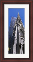 Framed Low angle view of a cathedral, St. Patrick's Cathedral, Manhattan, New York City, New York State, USA