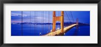 Framed Golden Gate Bridge Lit Up (close up view)