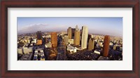 Framed High angle view of the Financial District, Los Angeles, California, USA