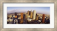 Framed High angle view of the Financial District, Los Angeles, California, USA