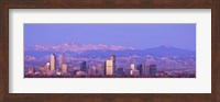 Framed Denver Skyline, Colorado
