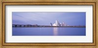 Framed Buildings on the waterfront, Dallas, Texas, USA