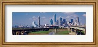 Framed Office Buildings In A City, Dallas, Texas, USA