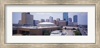 Framed High Angle View Of Office Buildings In A City, Dallas, Texas, USA