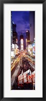 Framed High Angle view of Times Square, NYC