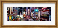 Framed High angle view of traffic on a road, Times Square, Manhattan, New York City, New York State, USA
