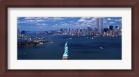 Framed Statue of Liberty with New York City Skyline