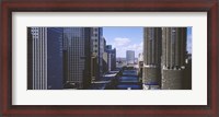 Framed USA, Illinois, Chicago, Chicago River