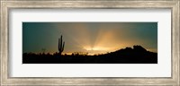 Framed Desert Sun Beams, Near Phoenix, Arizona, USA